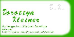 dorottya kleiner business card